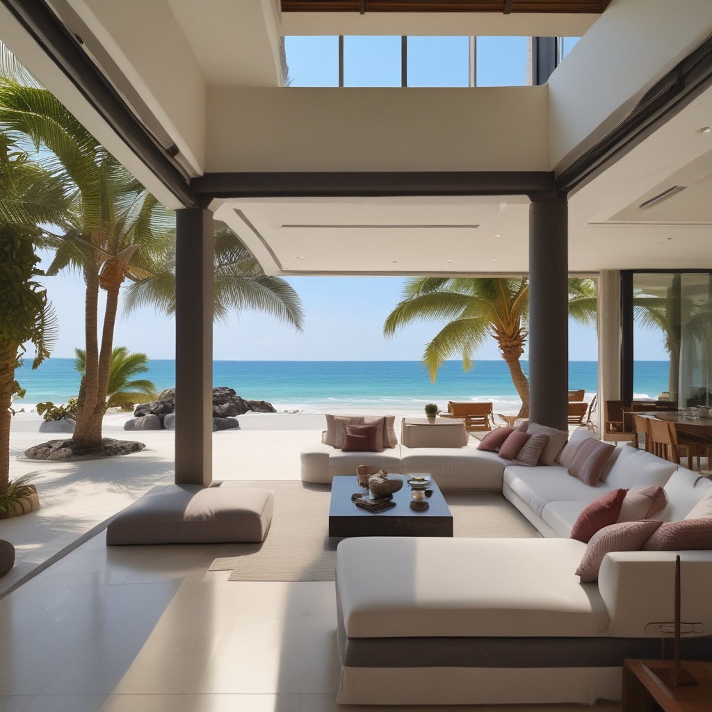 Luxury beachfront villa